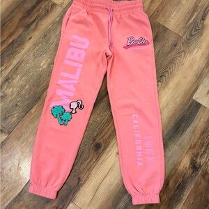 Barbie Pink Joggers with Malibu and California Graphics